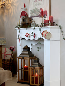Large wooden lantern set of two