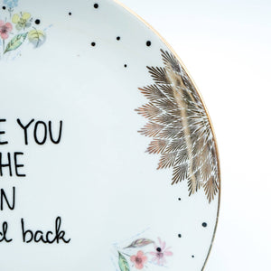 Vintage Midi MOON “Feather” wall plate