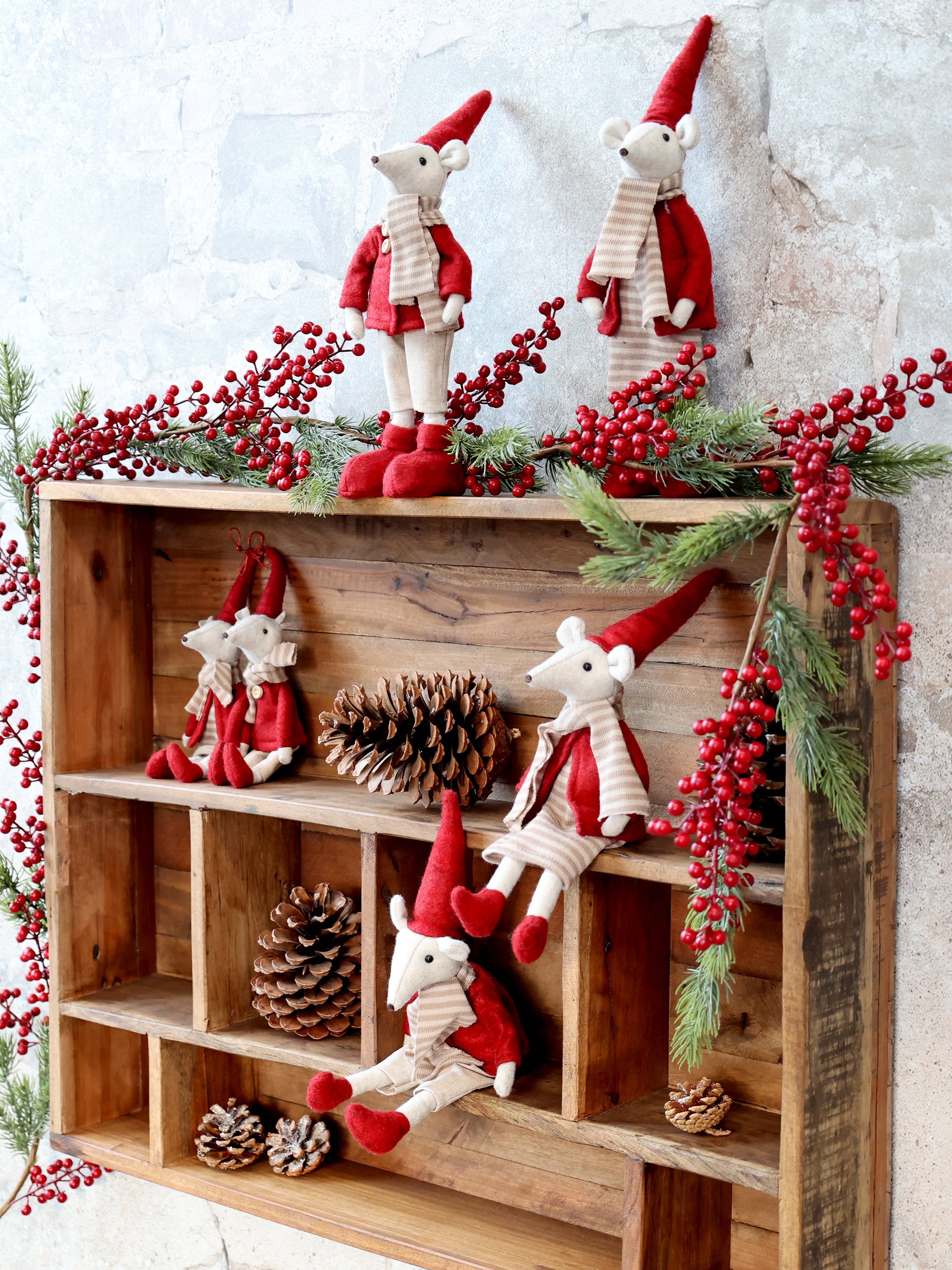 Julius & Juliane Christmas mice (pair)
