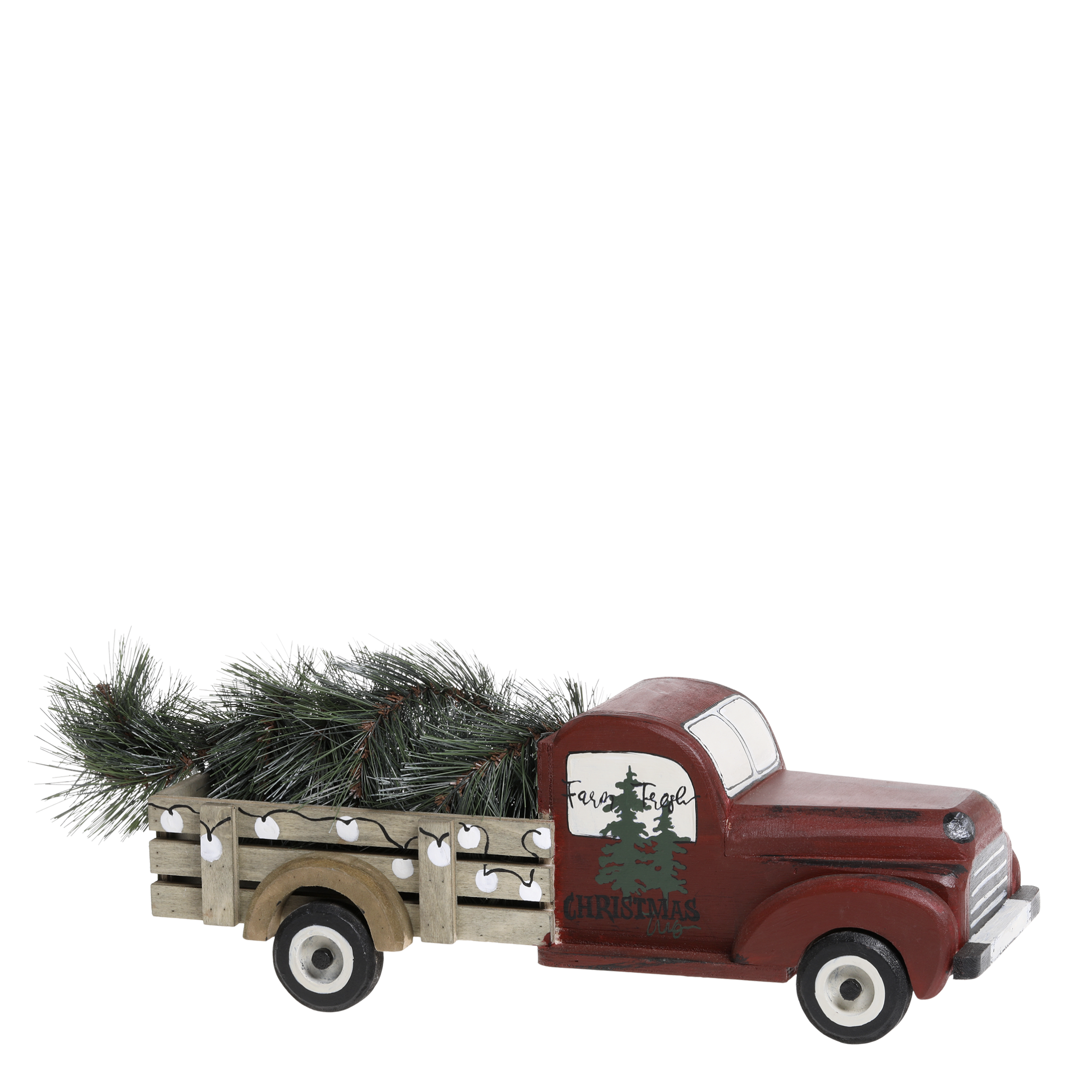 Vintage truck with Christmas tree