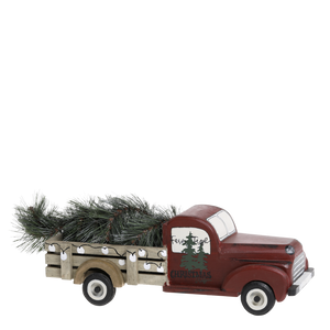 Vintage truck with Christmas tree
