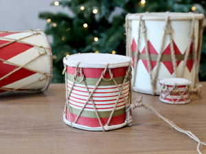 Handmade vintage style drum - small