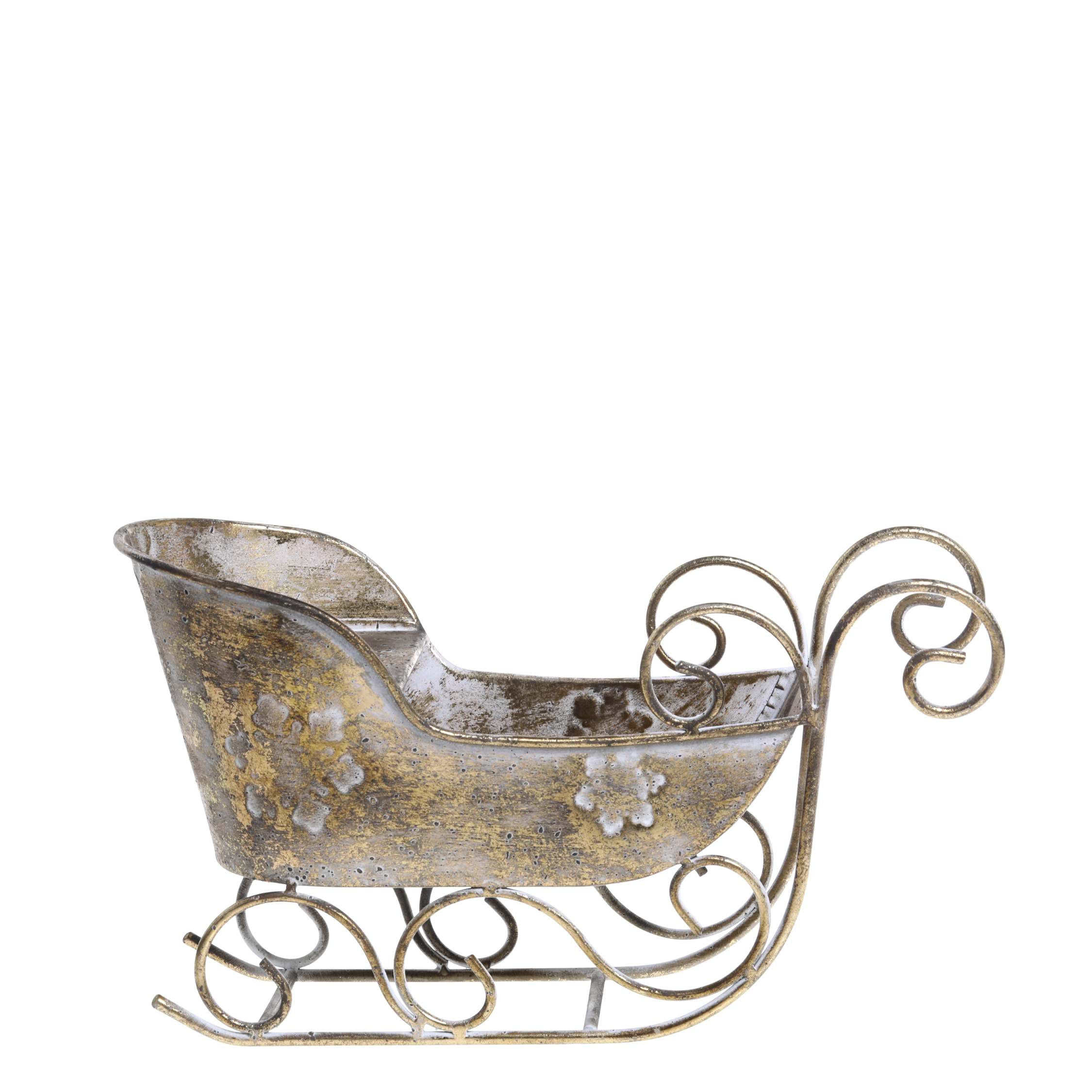 Brass sleigh ornament