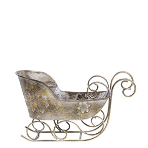 Brass sleigh ornament