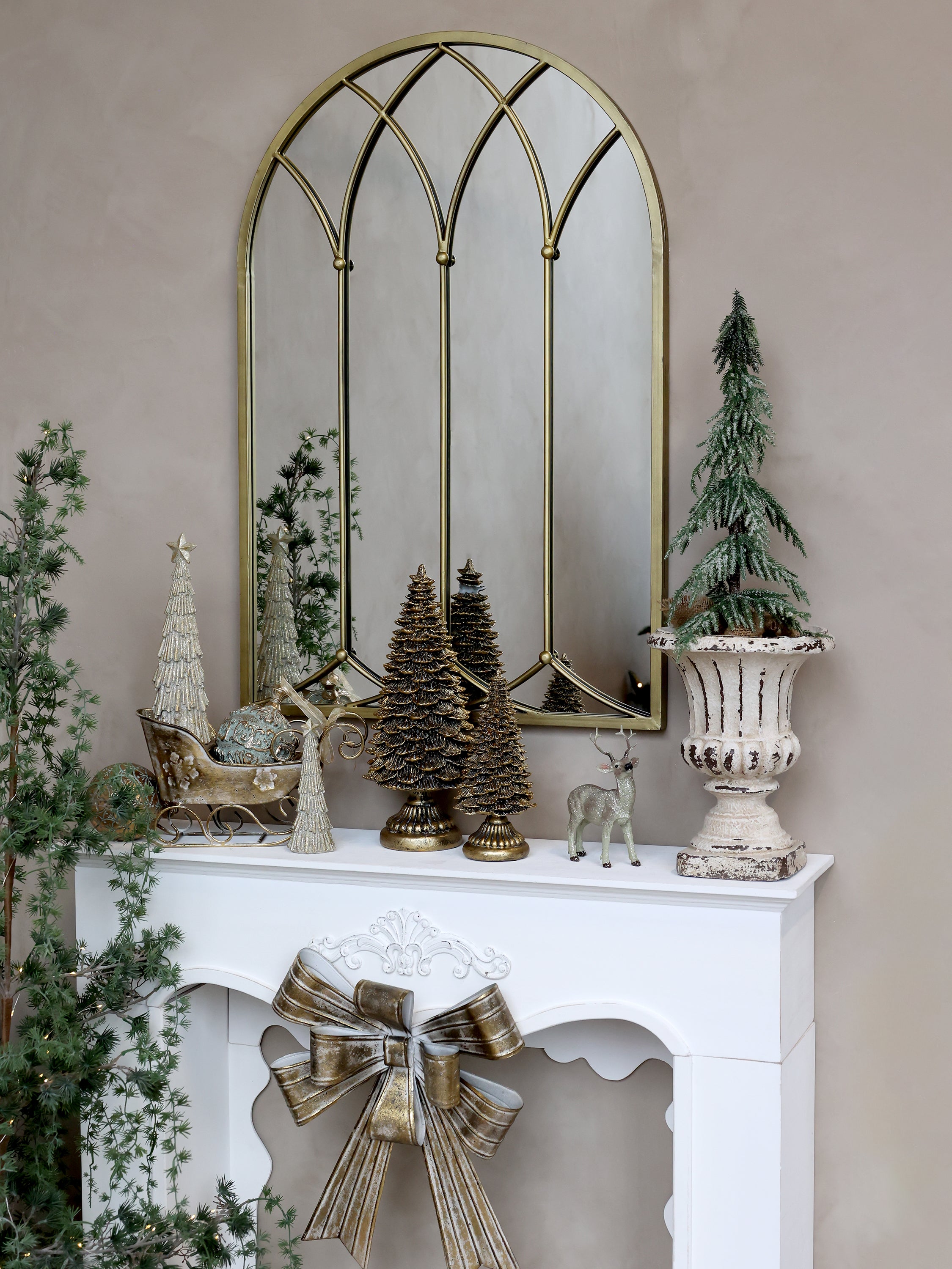 Brass sleigh ornament