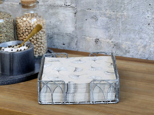 Zinc napkin holder