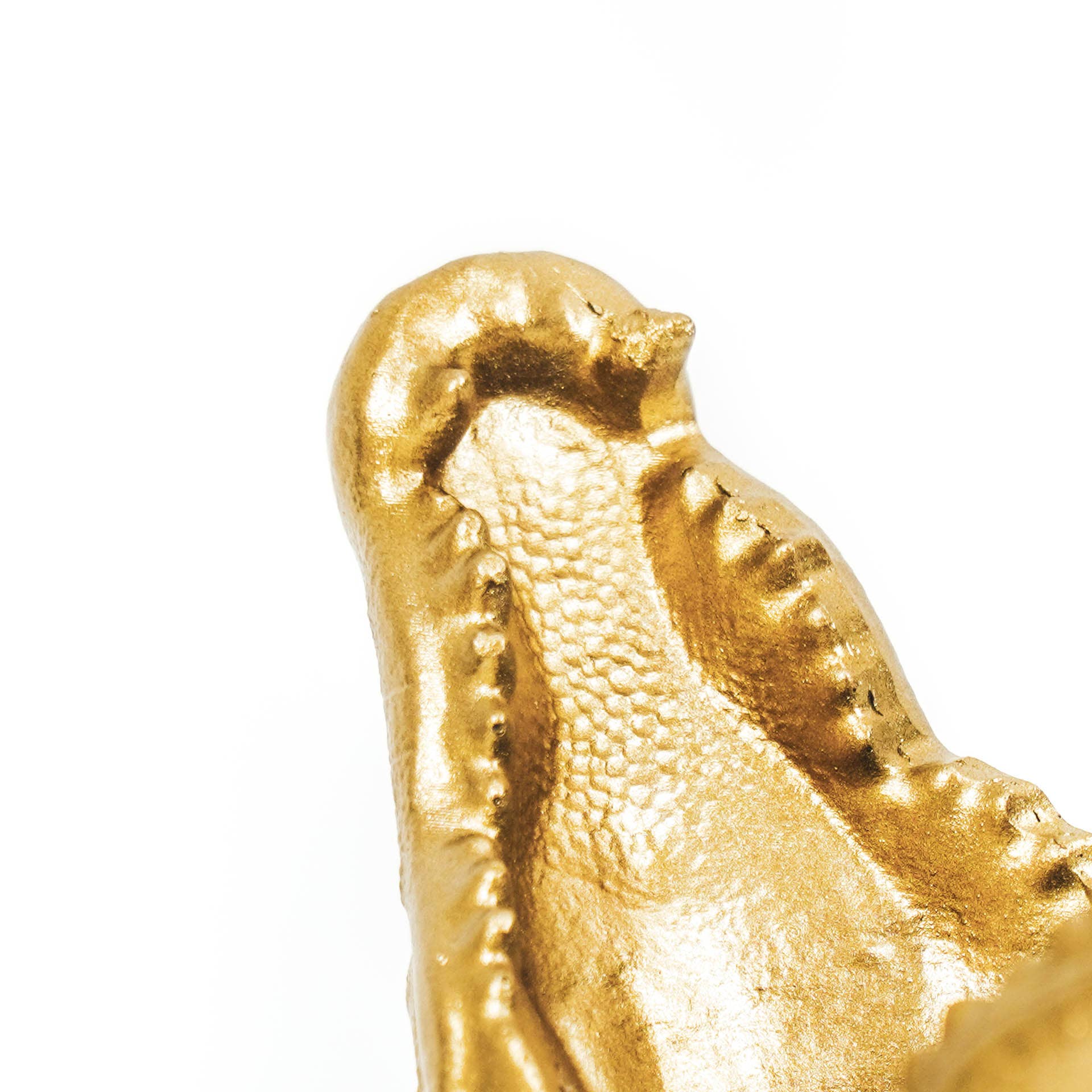 Crocodile Lamp in gold