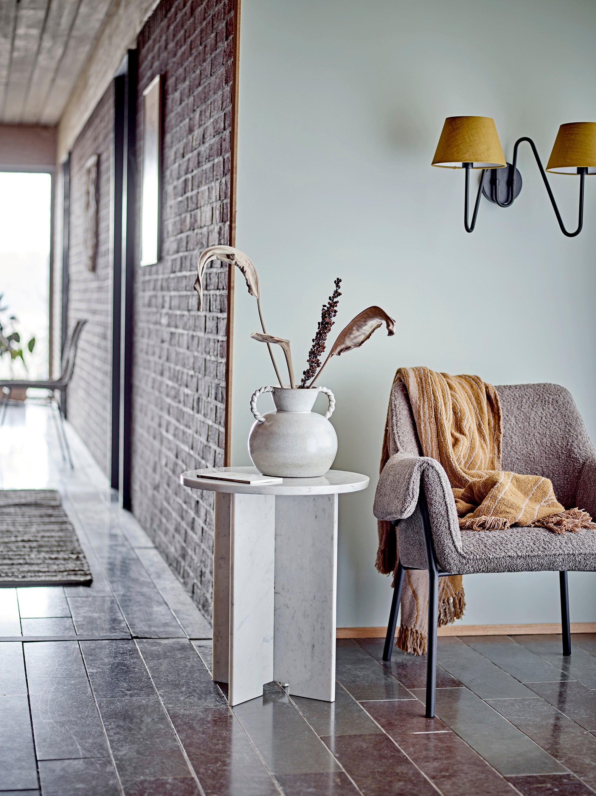 Jasmia marble side table