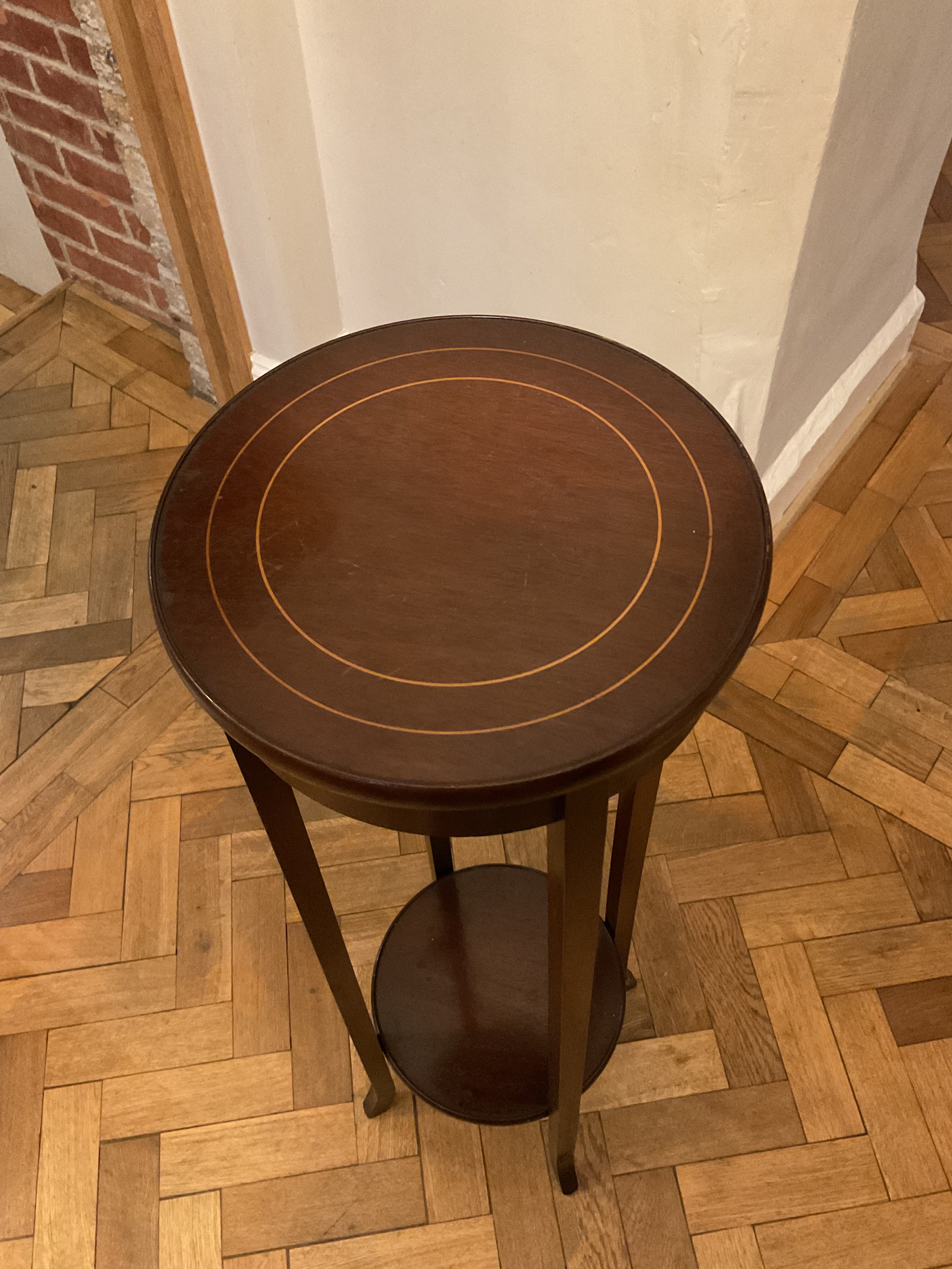 Antique mahogany plant stand