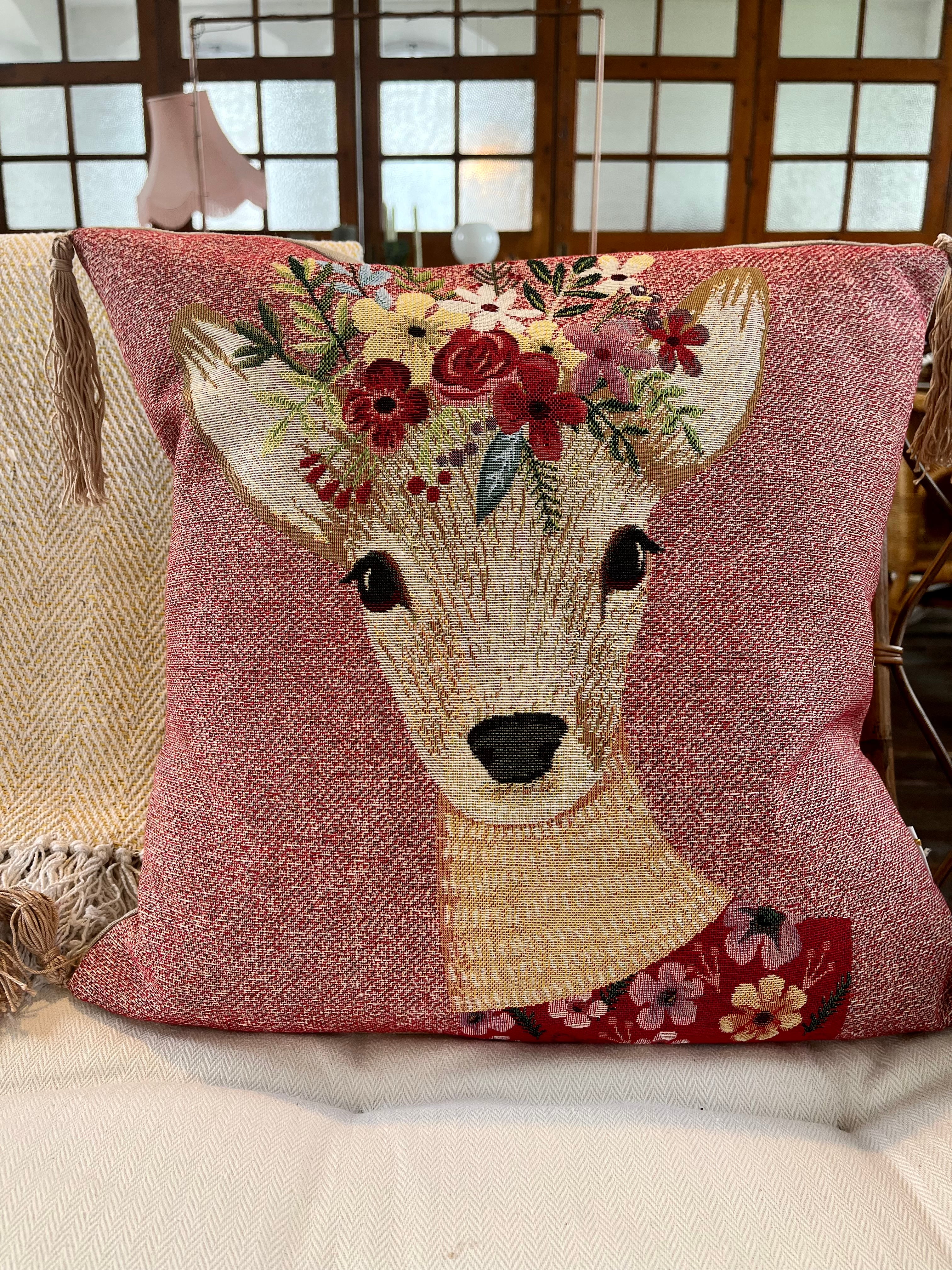 Frida Deer Cushion