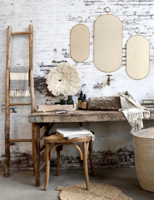 Rustic towel ladder