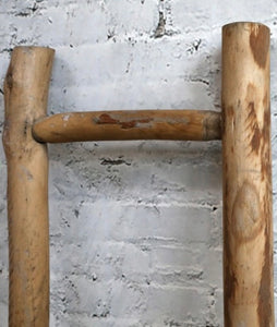 Rustic towel ladder