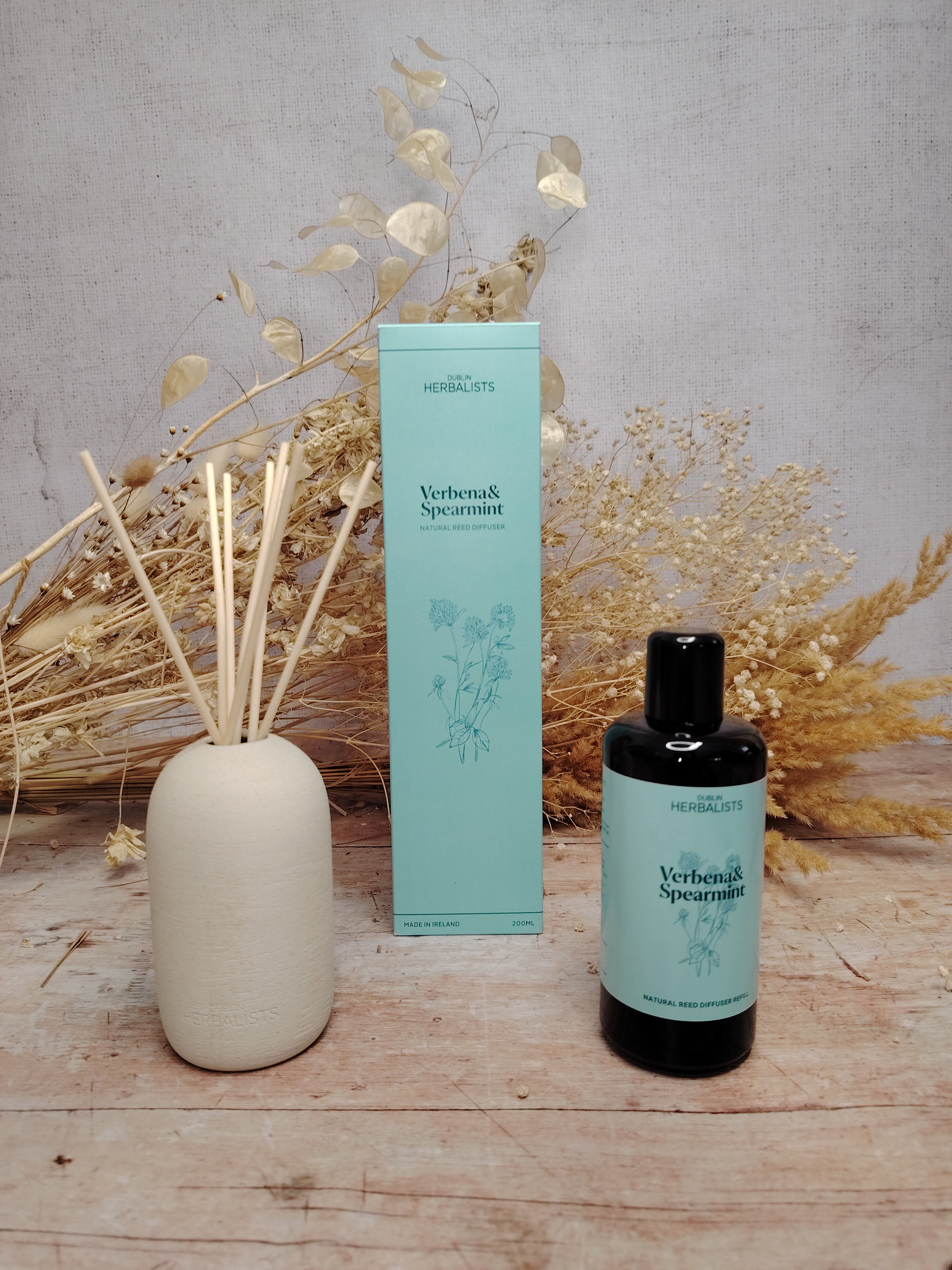 Dublin Herbalists Verbena and Spearmint Diffuser Gift Set