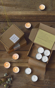 Bread and Weather box of 12 scented tealights - Cinnamon Cedarwood