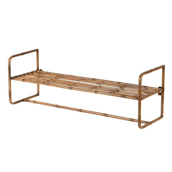 Bamboo Effect Towel Rack
