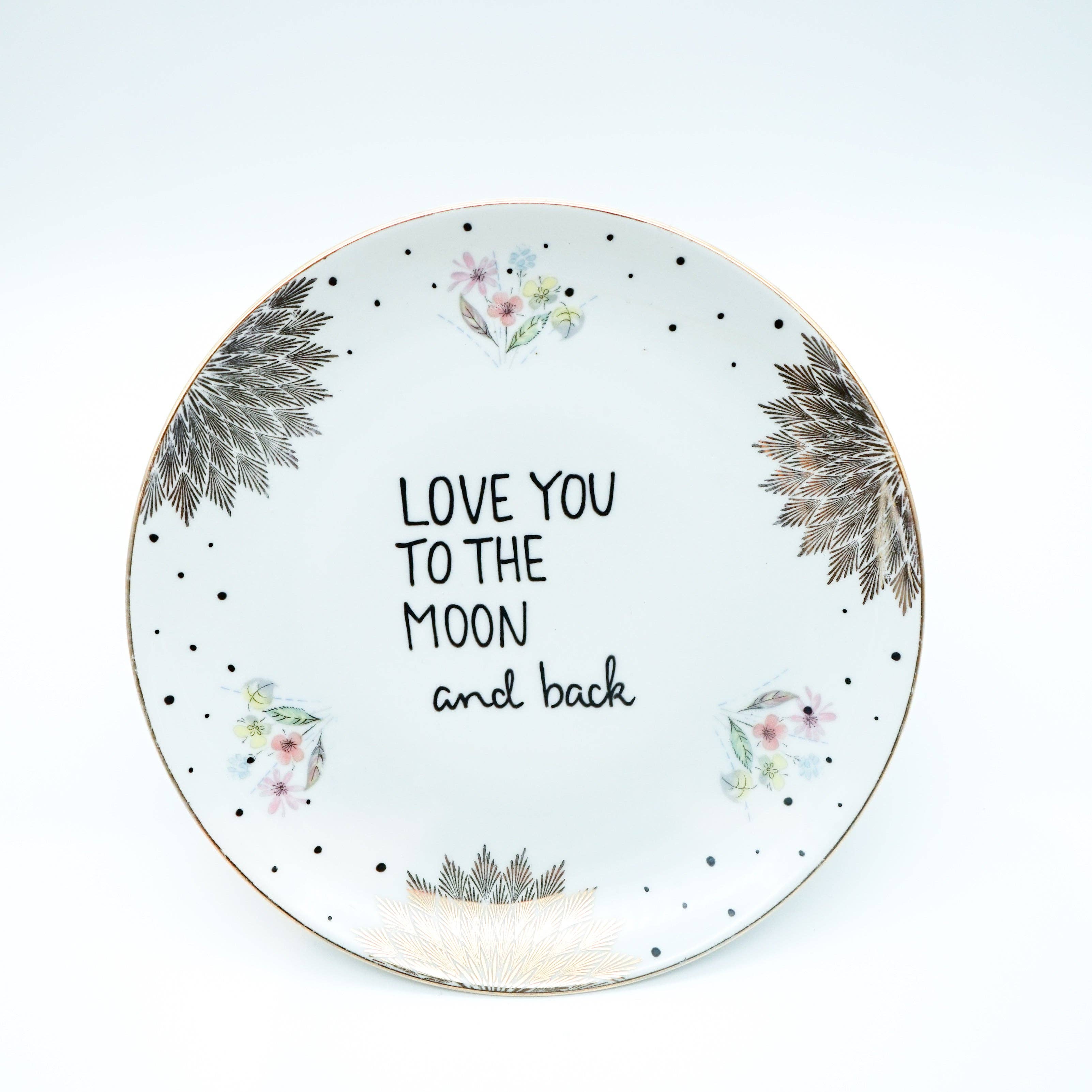 Vintage Midi MOON “Feather” wall plate
