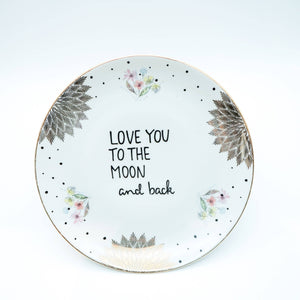 Vintage Midi MOON “Feather” wall plate