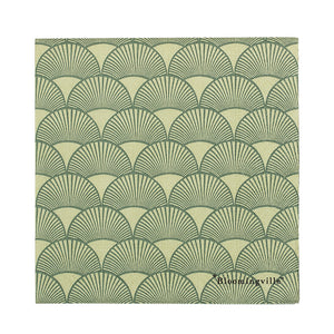 Green art deco napkin