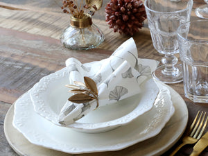 Gingko leaf napkins