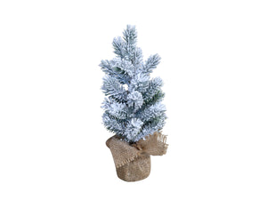 Snow covered festive tree - small