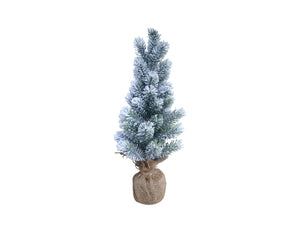 Snow-covered festive tree - medium
