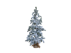 Snow-covered festive tree - large