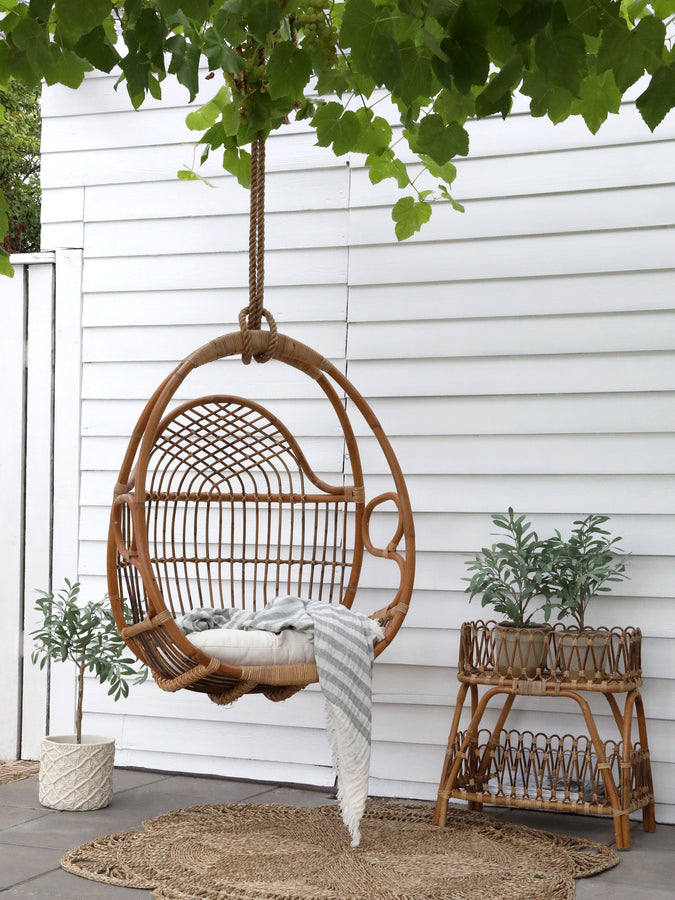 Vintage rattan hanging chair cheap