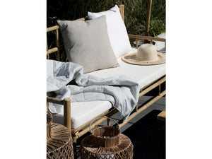 Lyon 2-seater bamboo sofa with cushion
