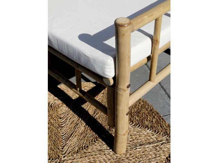 Lyon 2-seater bamboo sofa with cushion