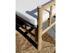 Lyon 2-seater bamboo sofa with cushion