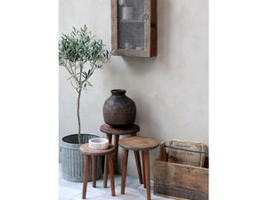 Rustic stools - set of 3