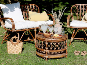 Anor Wicker Two Seater Sofa