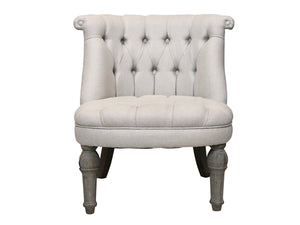 French armchair in linen fabric