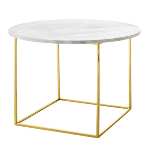 White marble coffee table