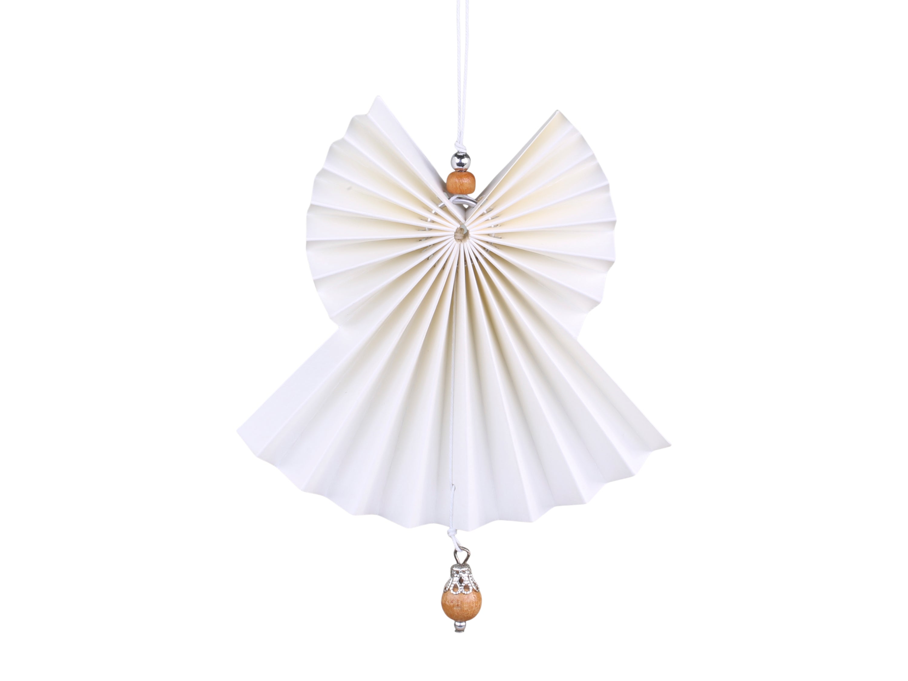 Paper angel with wooden pearl