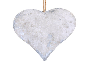 Zinc hanging heart