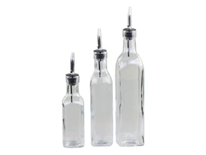 Oil dispenser bottles - set of three