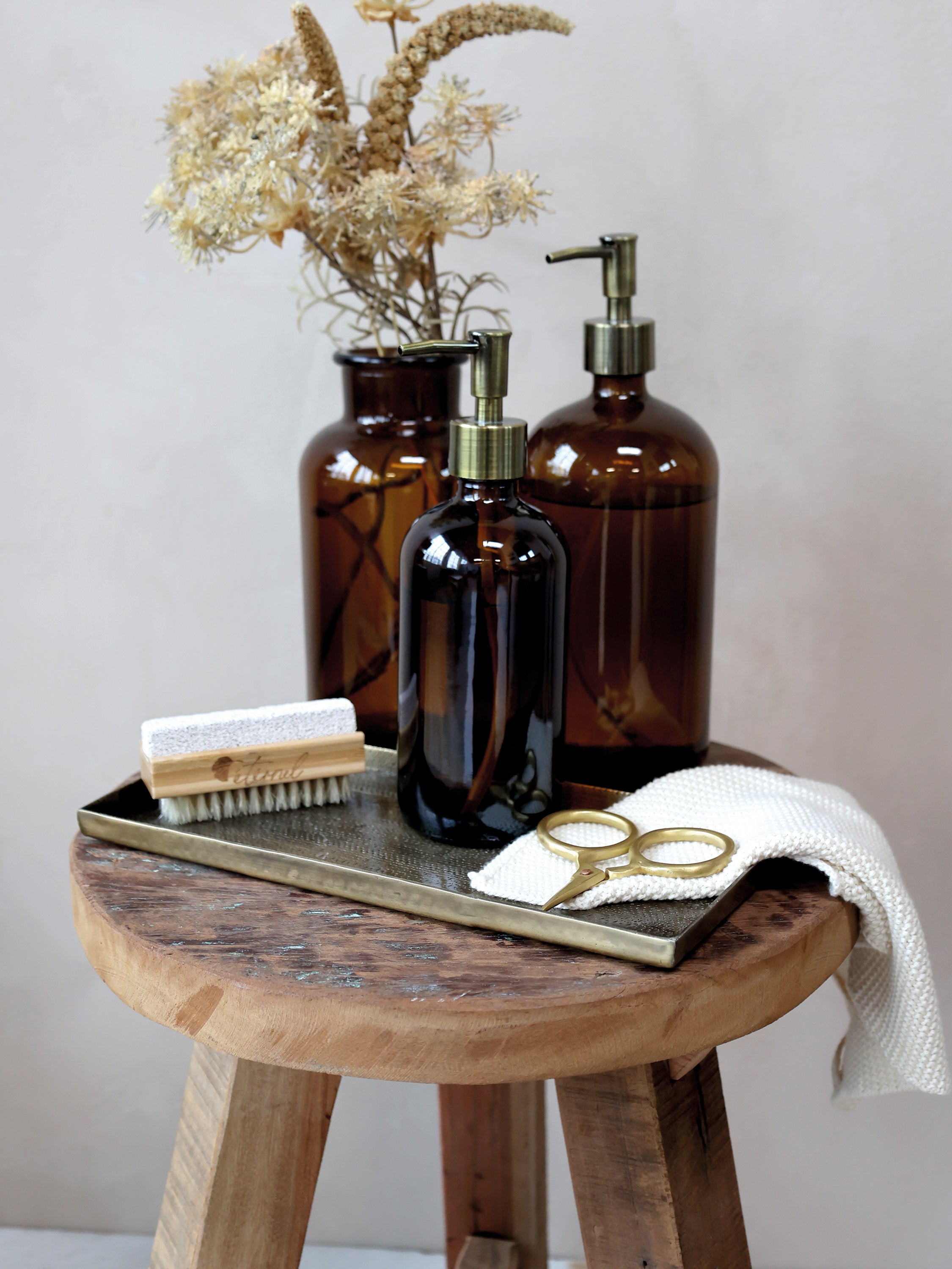 Glass bottle 480ml in amber