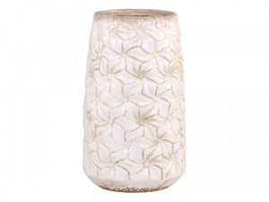 Cream ceramic vase - tall