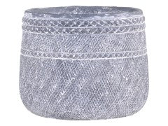 Grey concrete planter