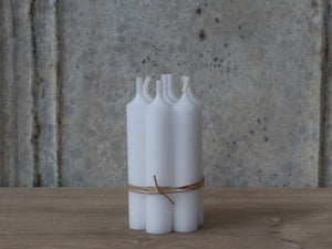 Dinner candle bundle - short in white