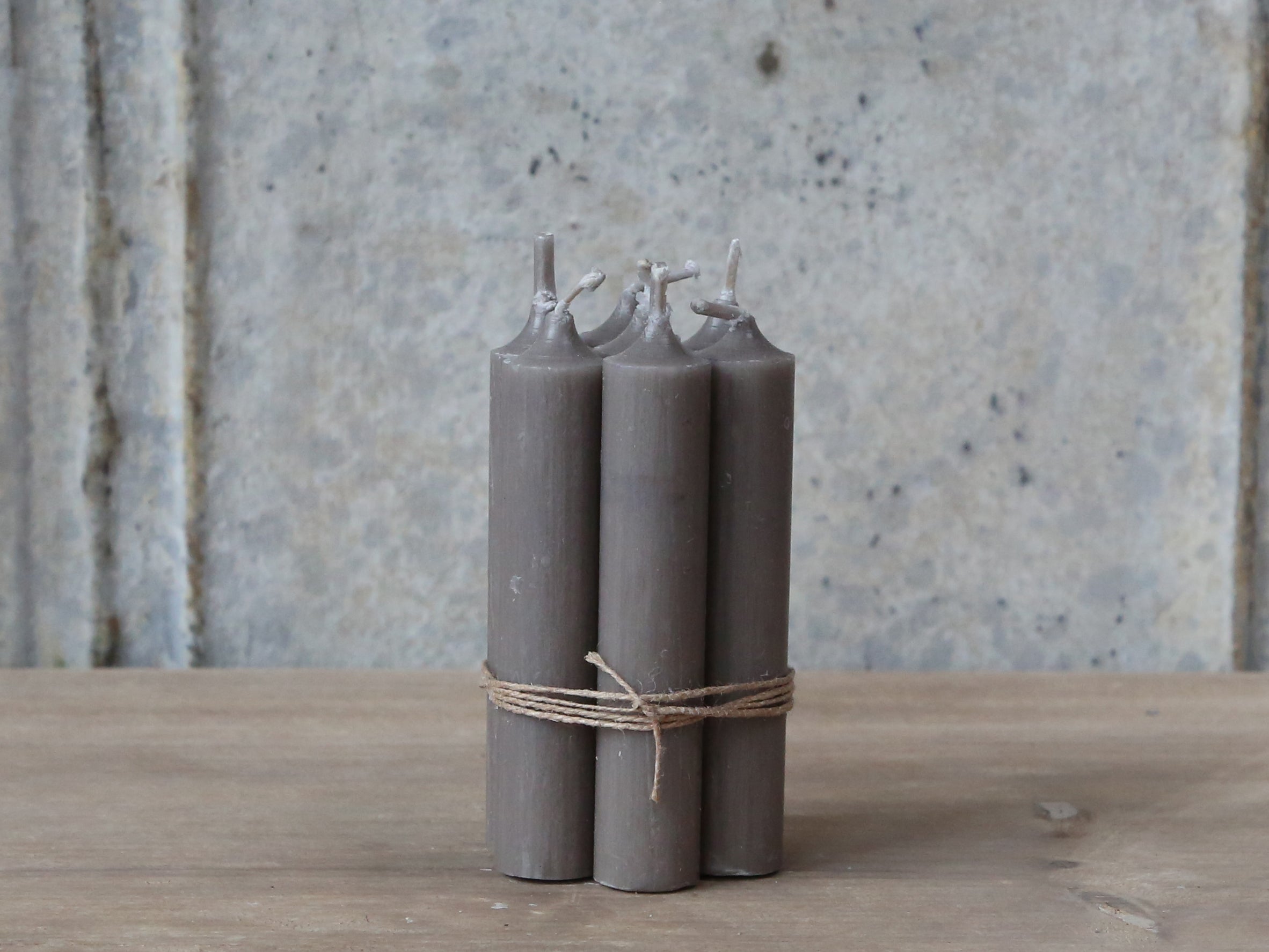 Dinner candle bundle - short in linen