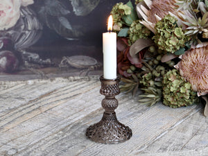 Short candle stick with diamond cut