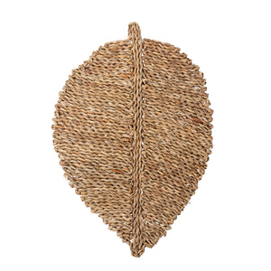 Leaf shaped seagrass placemat