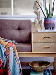 Striped boho throw