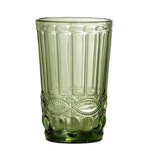 Florie green drinking glass (set of 4)