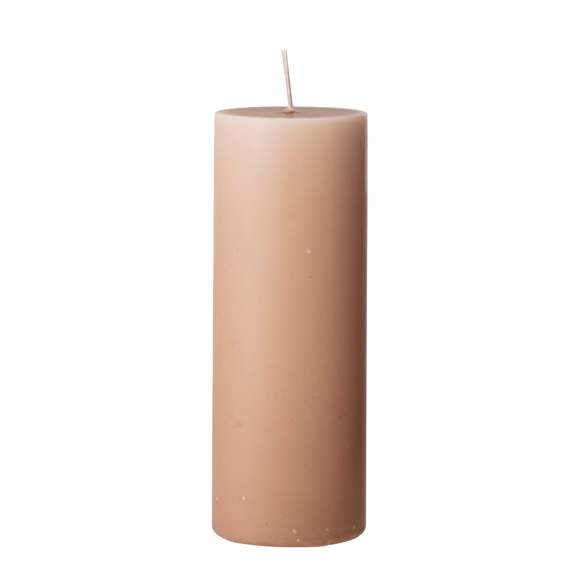 Beige paraffin candle