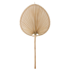 Palm leaf wall fan