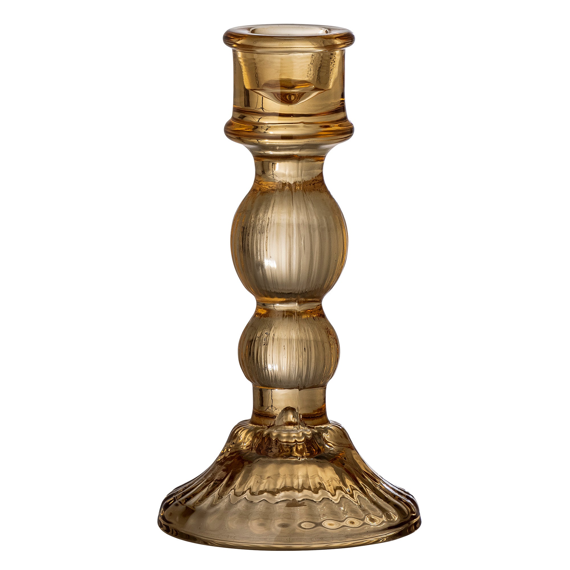 Caramel glass candlestick