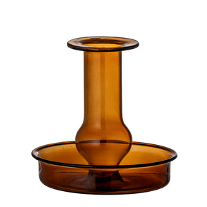 Brown Glass Candlestick